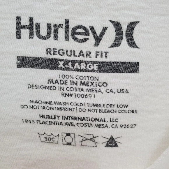 Hurley Regular Fit Men's Rainbow Microphone‎ Prayer Hands Graphic Tee Size XL - Picture 4 of 6